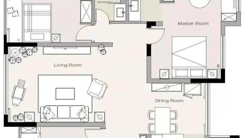 128平米MUJI温馨的色调+实木的质感，解锁随性日常，将生活氤氲成诗！
