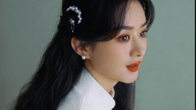 赵丽颖|赵丽颖白色旗袍造型，典雅温婉，好美