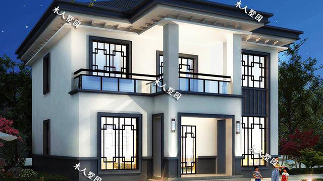 2栋二层新中式别墅，占地都在120平方米以内，爸妈一定会喜欢