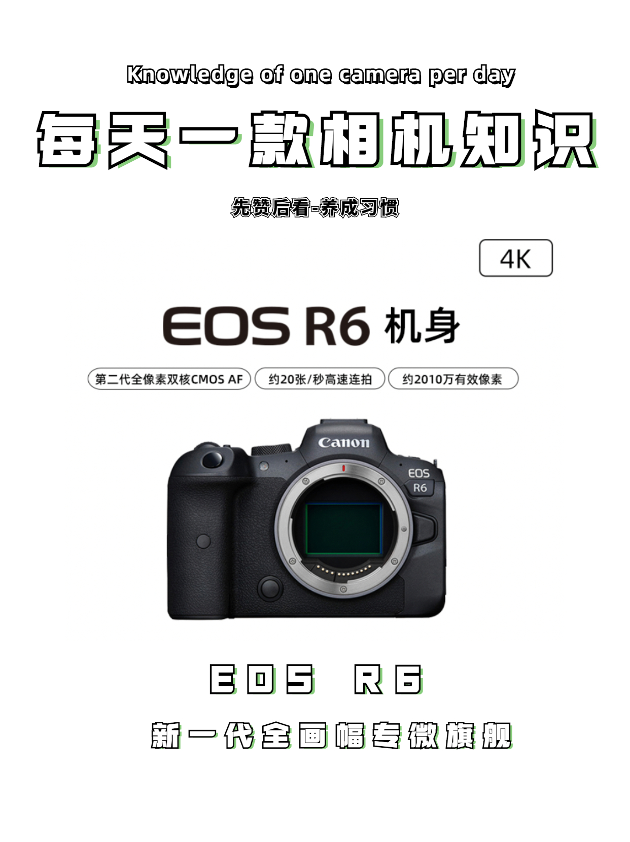 相机|每天一款相机知识——EOS R6