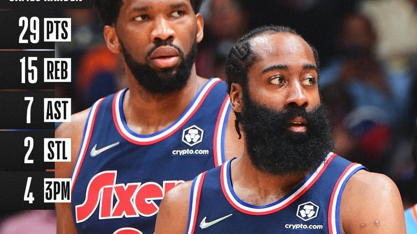 西班牙队|10胜3负！NBA官方发布哈登数据，76人真的要笑疯了