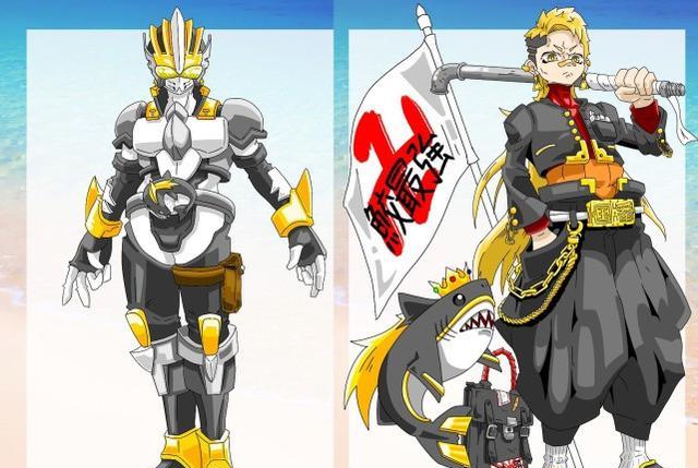 acgn漫评|网友设计的假面骑士也很帅！6个新形态，我喜欢鲨鱼女骑，你呢？