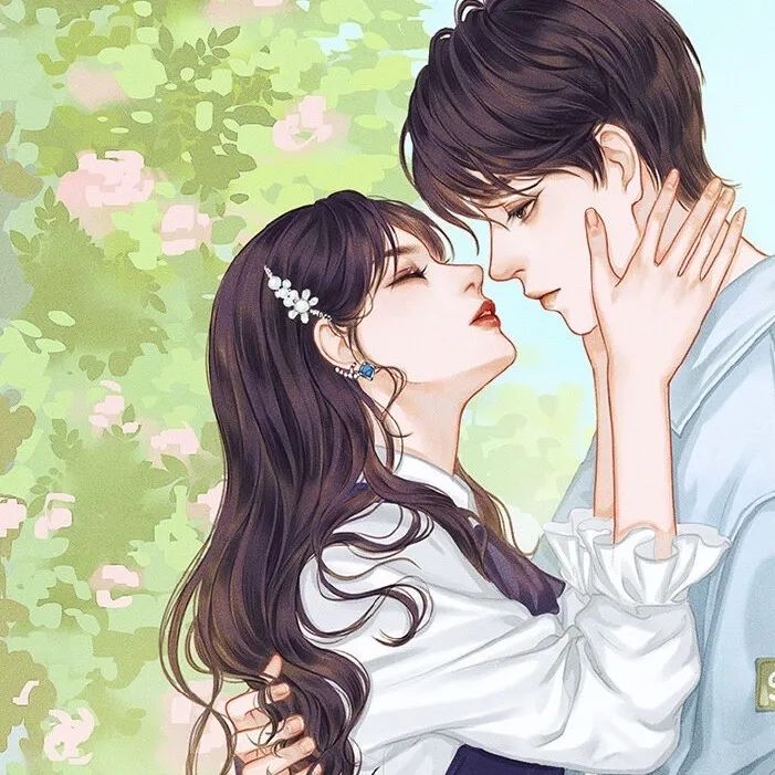 情侣|动漫卡通情侣头像|任何人都能牵绊你