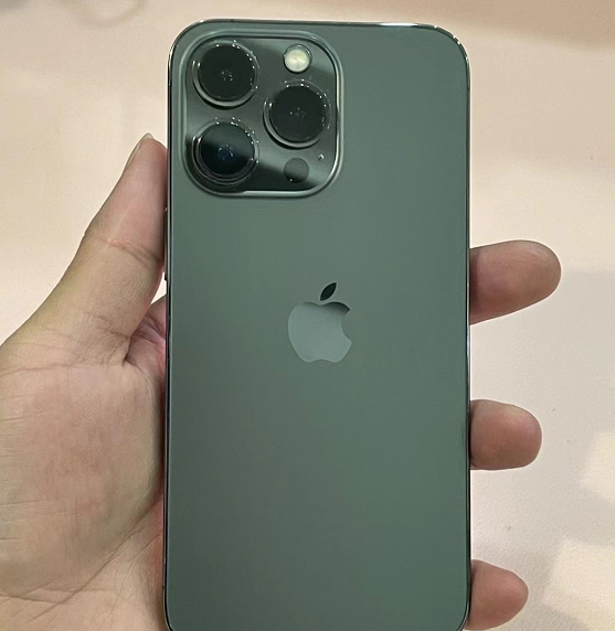 iphone13 pro|网友买的苍岭绿iPhone13Pro是翻新机，不仅扩容还换了外壳！