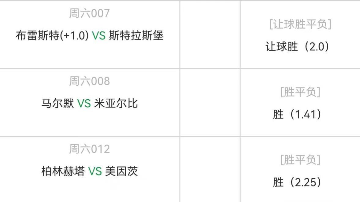 柏林赫塔|5.7周六精选5场高赔比赛：布雷斯特vs斯特拉斯+柏林赫塔vs美因茨