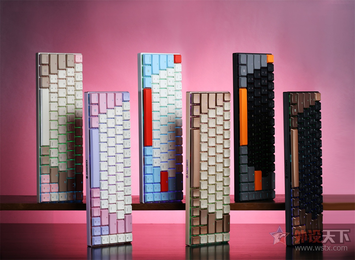 机械键盘|潮酷撞色，灵动操控，CHERRY发布全新超薄三模无线机械键盘