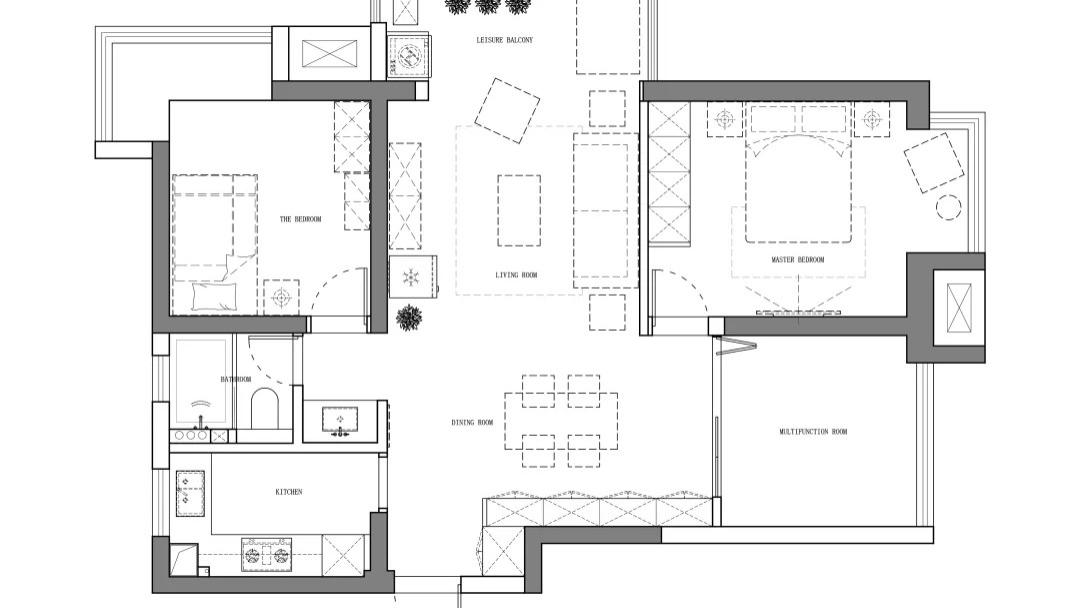 92平米复古风，独特配色水泥灰、复古蓝，让空间更加有质感