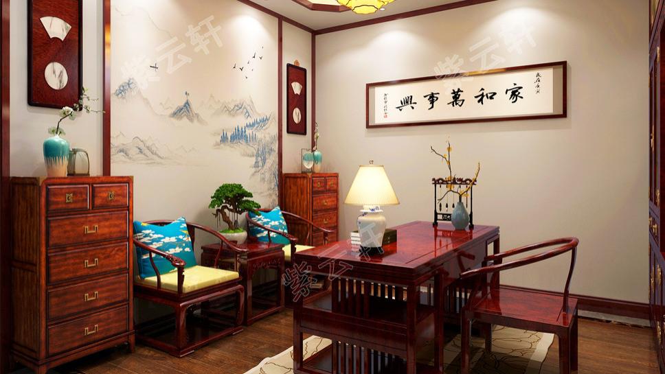 现代中式风，整体儒雅浪漫，配色温暖时尚，私人定制