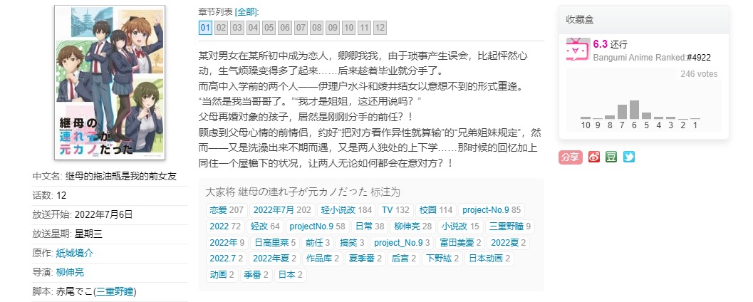 继母的拖油瓶是我的前女友|《继母的拖油瓶是我的前女友》：最具噱头动画，首播差评如潮！