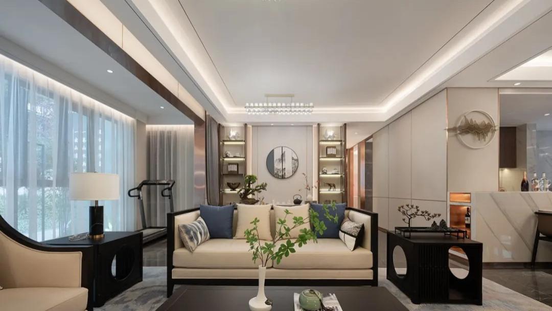 158㎡新中式 | 将中国元素融入客餐厅卧室