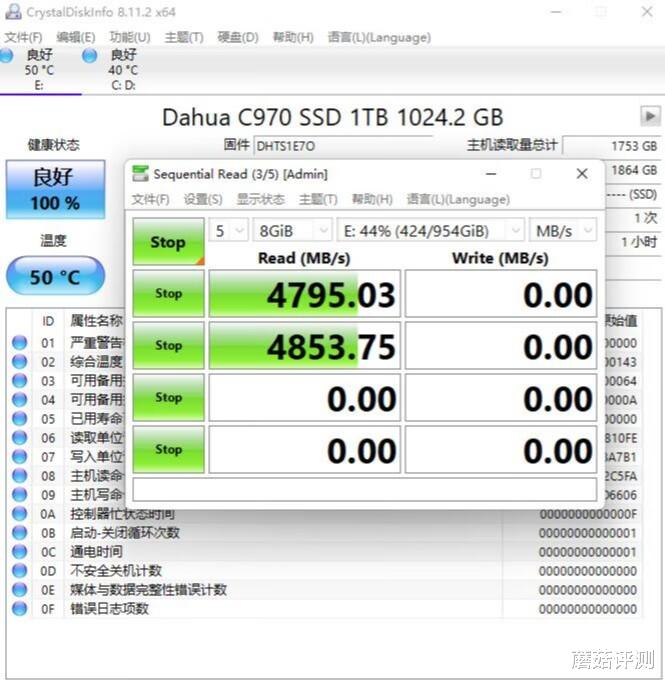 固态硬盘|冷静高效、性能不错的PCIe4.0固态、大华C970固态硬盘PCIe4.0 测试