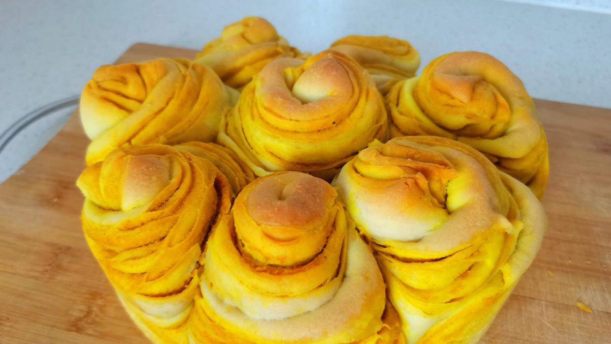 蛋糕|花卷这样做，味道太香了，做一次没吃够