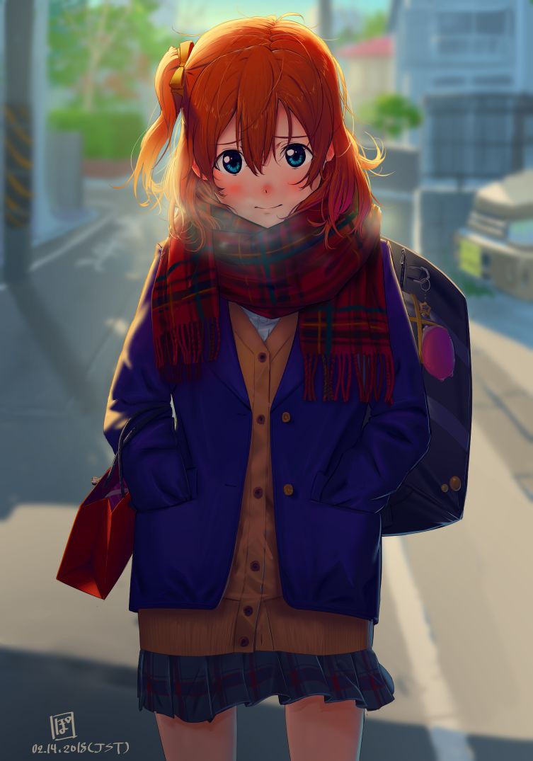 二次元|灵动而洒脱的二次元美少女角色插画，画面的光影氛围感很强