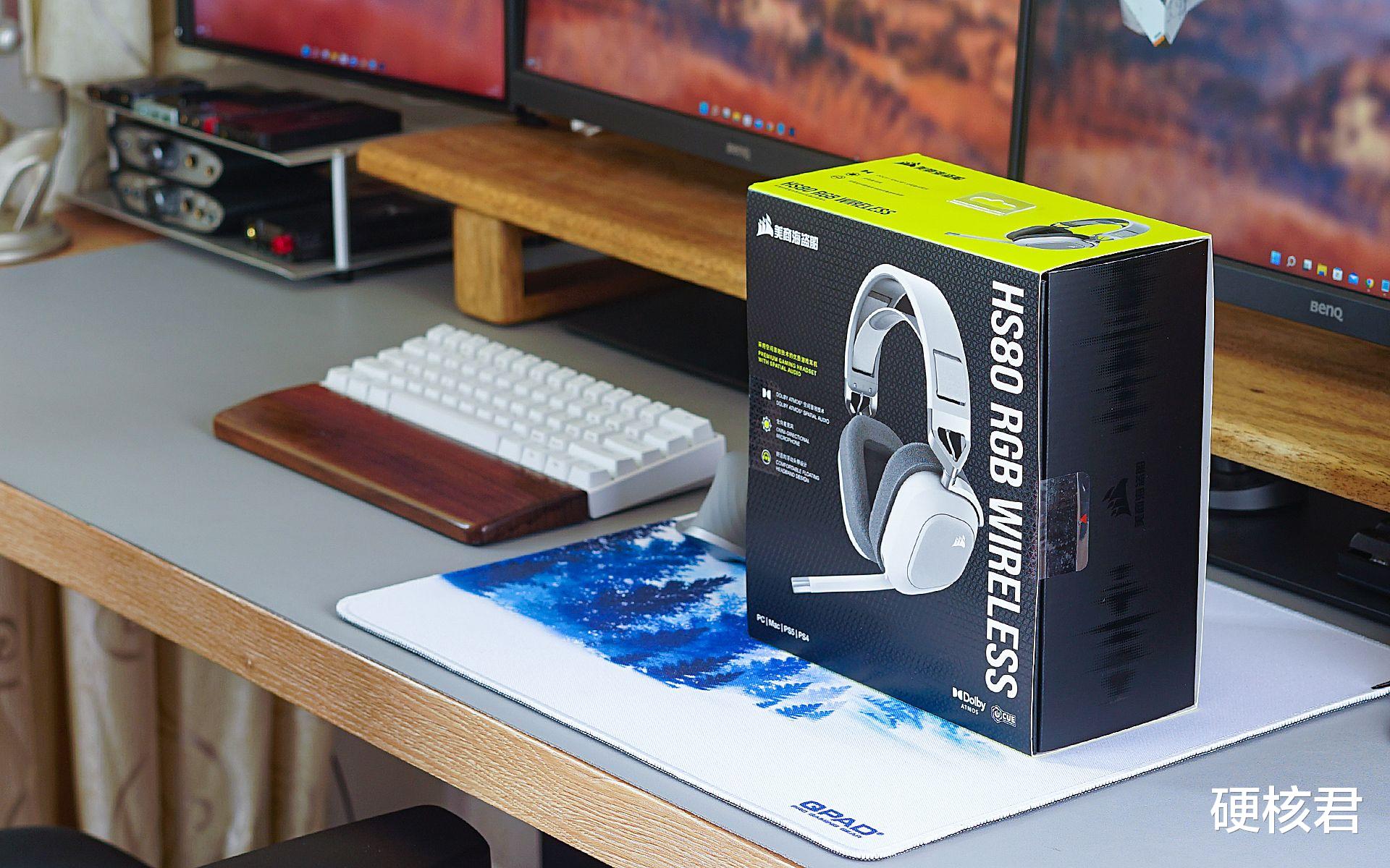 耳机|享受电竞音效的沉浸盛宴！美商海盗船HS80白色版耳机体验！