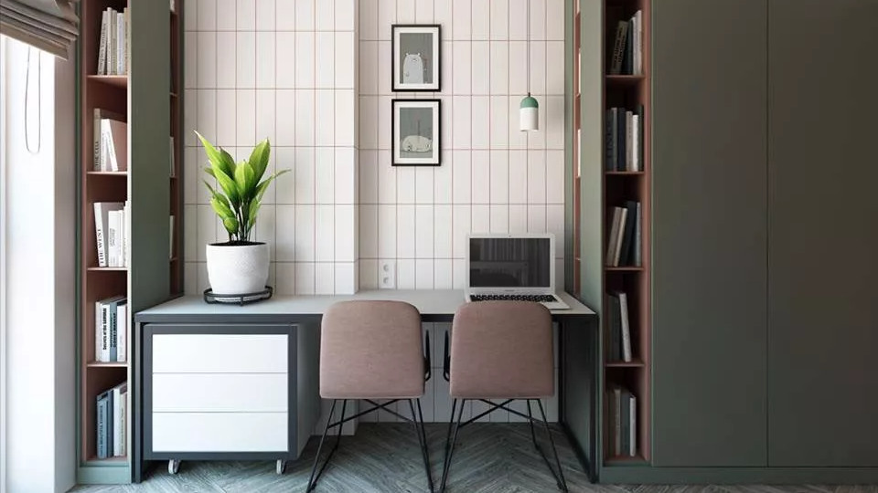没有大空间也能拥有书房，巧妙利用角落，就能实现舒适的阅读体验