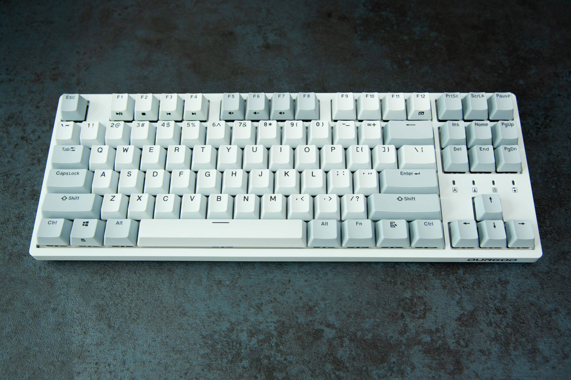 机械键盘|可盐可甜 杜伽K320红轴机械键盘 浅雾蓝