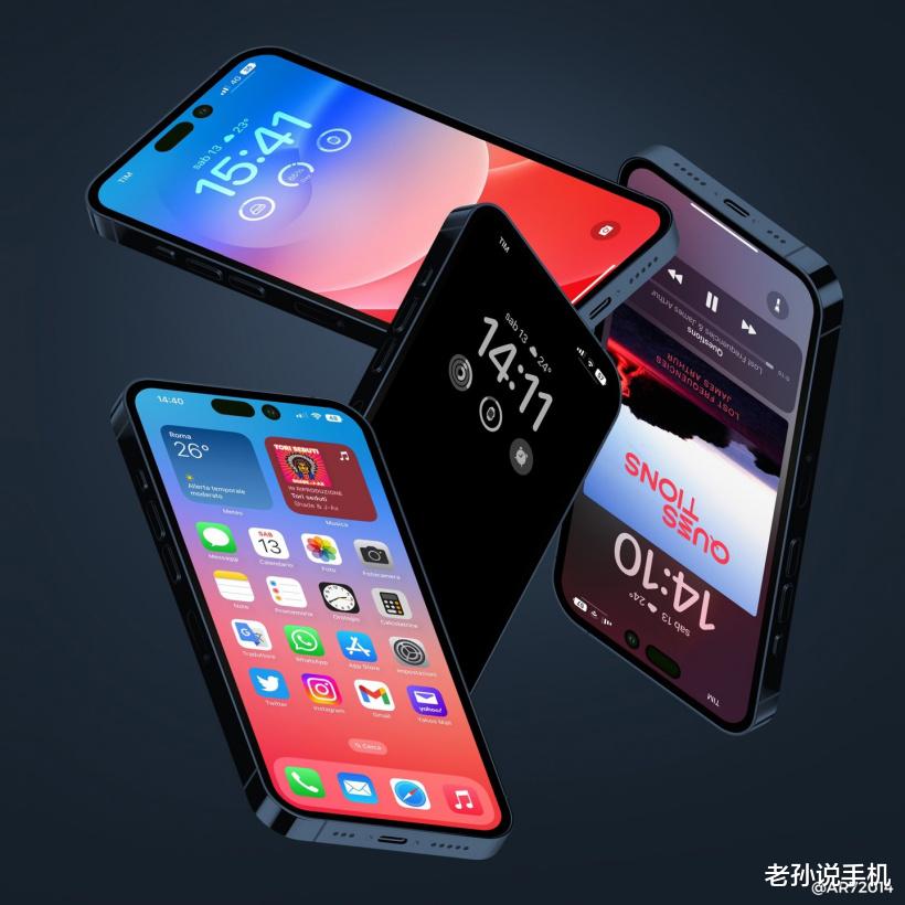 |iPhone 14Pro再次公布渲染图，“感叹号”挖孔可以接受吗？