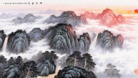 山水画|办公室挂画可不能随意选择，这几幅画值得入手，寓意深厚！