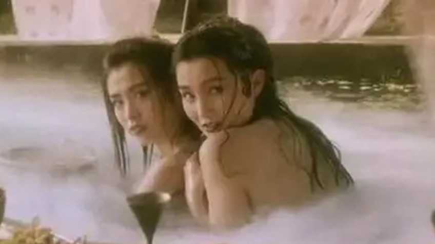 袁姗姗|同样是演美人出浴，把张曼玉林青霞和袁姗姗放一起，差距就出来了