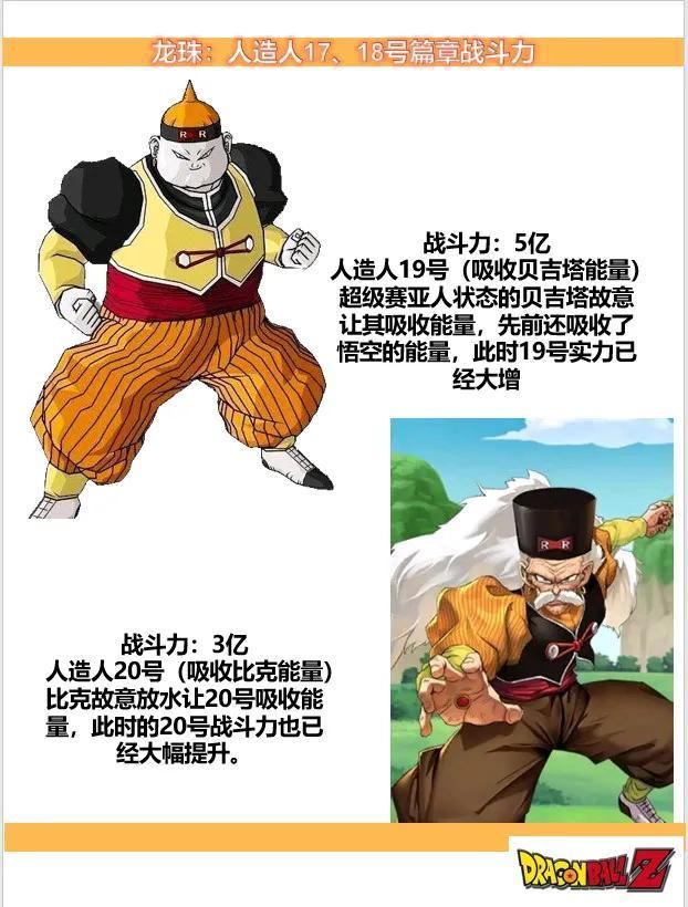贝吉塔|《七龙珠》人造人篇章战斗力统计