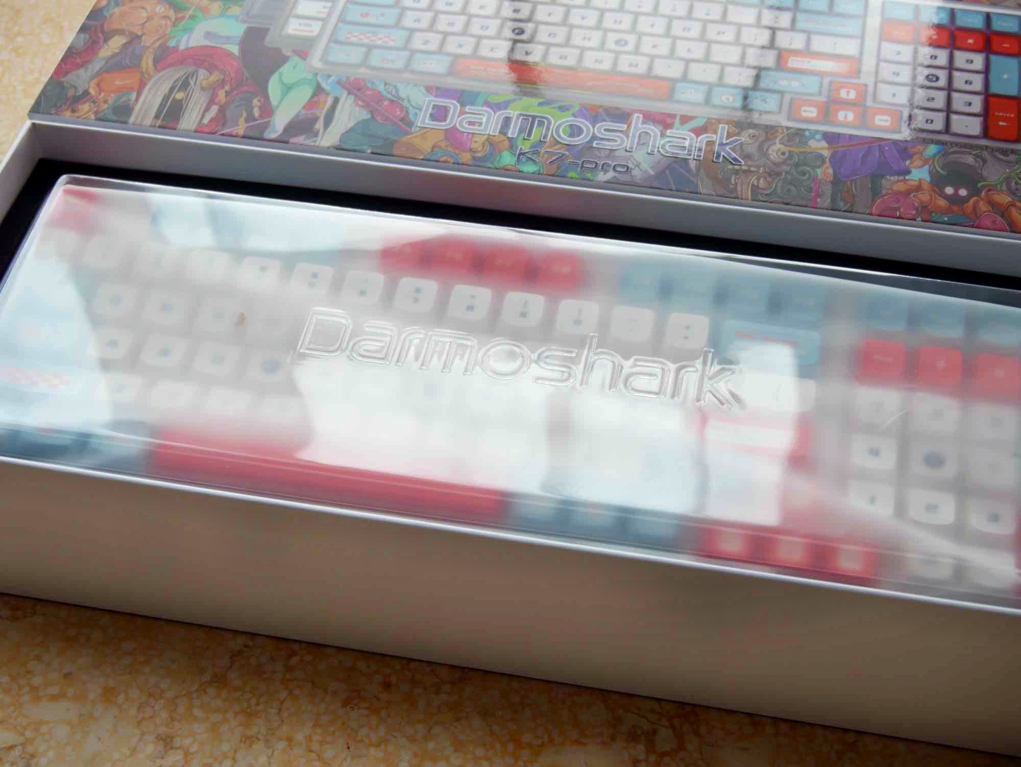 机械键盘|颜值即正义——达摩鲨K7 pro三模机械键盘赛车版