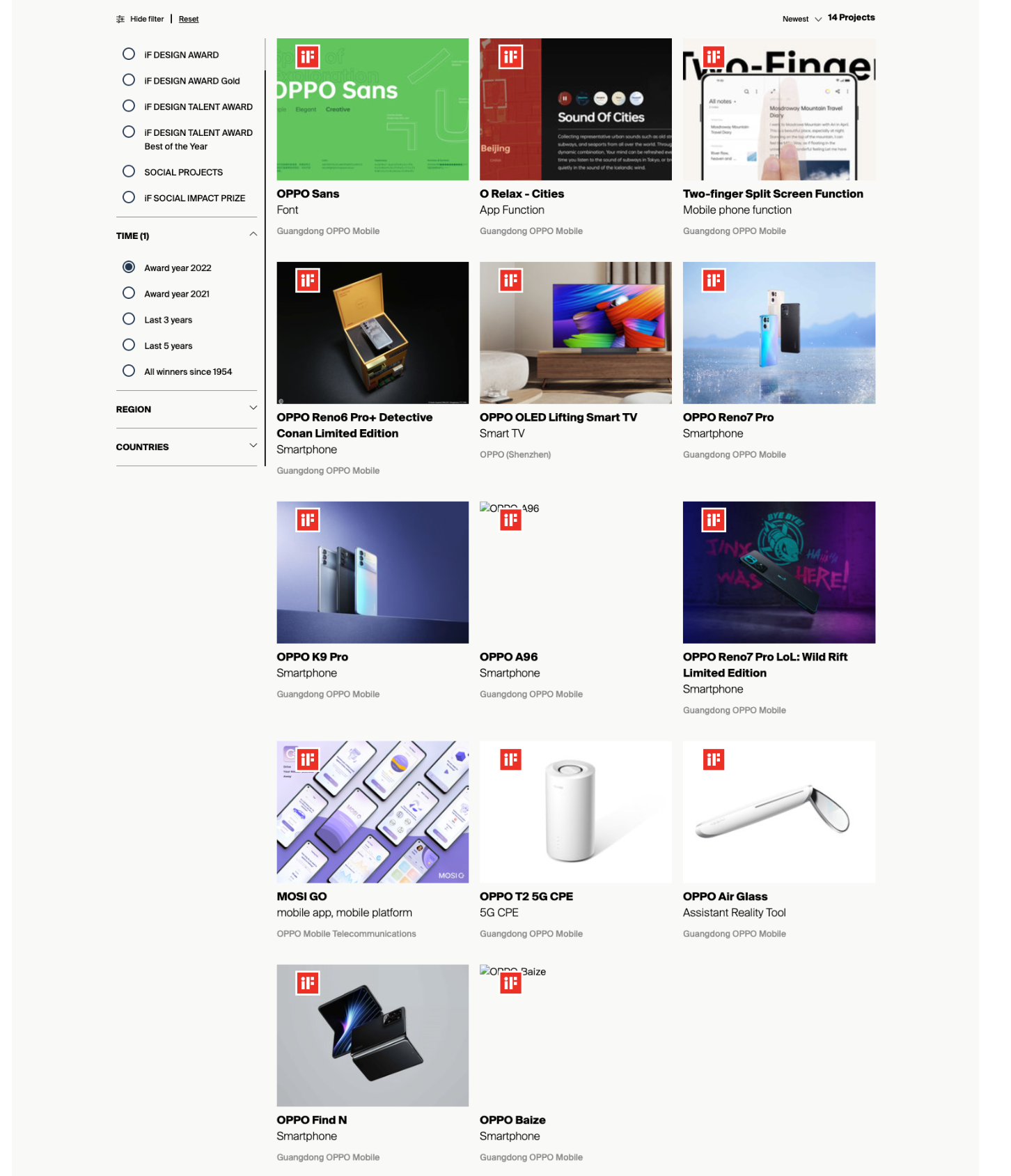OPPO|OPPO 7款手机获得iF国际设计奖，每一款都极具特色！