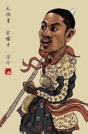 姚明|NBA球星水浒漫画版，姚明奥尼尔最好认，能认识二十位算我输