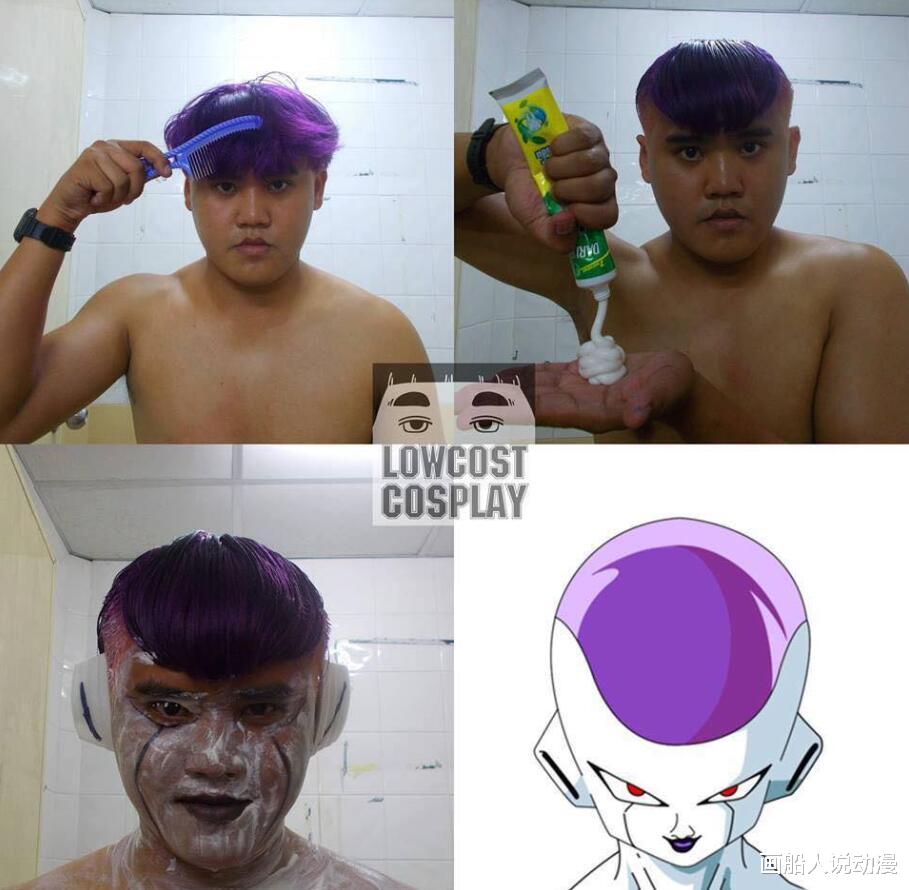 acgn漫评|泰国小哥又cos龙珠,这次真的超用心,吉连神还原,茶神躺笑裂了