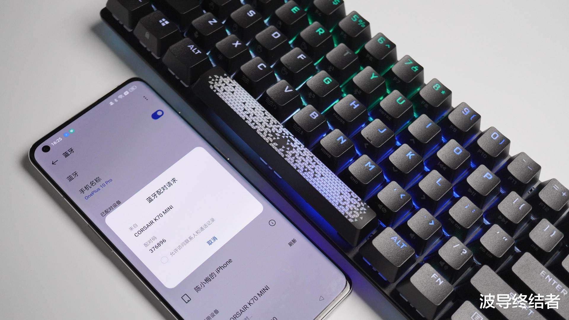 iPhone14|小而强悍，全能三模 - 海盗船 K70 Pro Mini 无线版