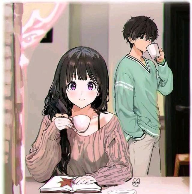 |冰菓：S2手繪婚后的千反田愛瑠太太距折木淋雨已經過去了8年