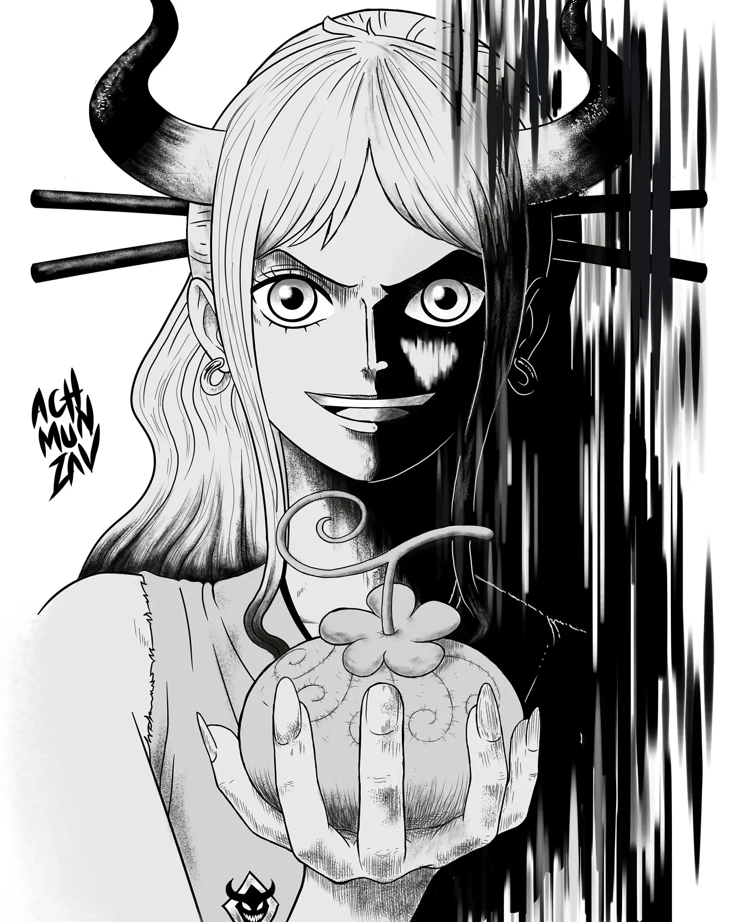 路飞|海贼王:能力者与恶魔果实的罕见合照!沙沙果实看起来扎嘴