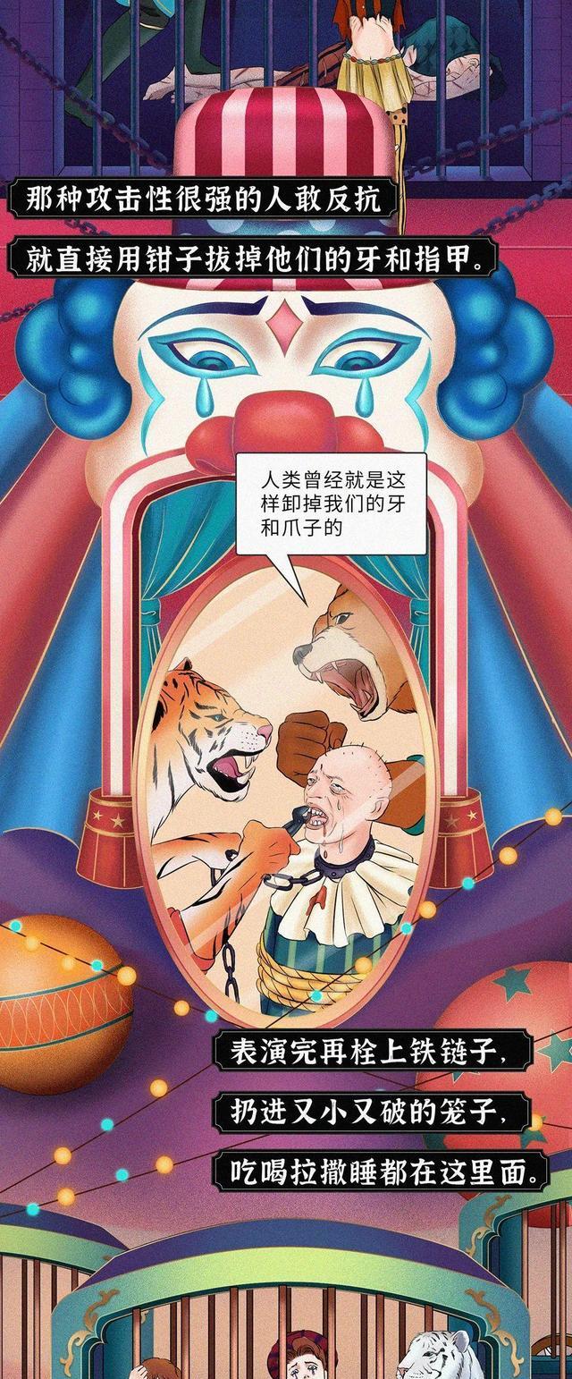 漫画|“被栓铁链、囚禁凌辱……它们终于开始报复”（漫画）人类该反思