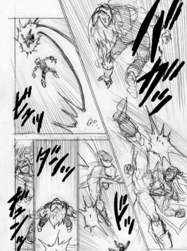 贝吉塔|龙珠超85话草稿：贝吉塔持续高强度挨揍虽然没输但依旧是前菜