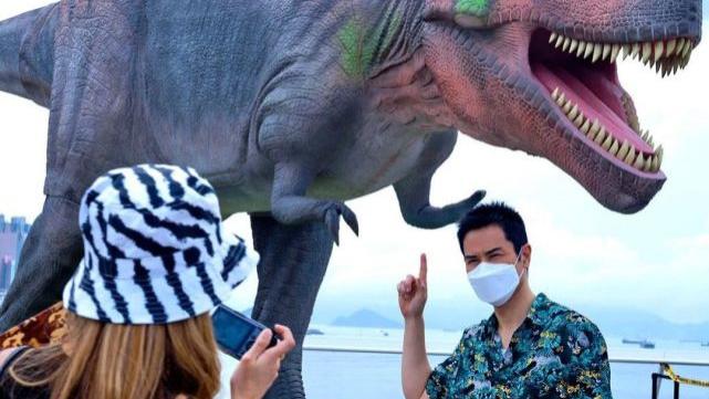 郑嘉颖|陈凯琳夫妇带儿子看“恐龙” 郑嘉颖和儿子吃东西嘴对嘴很有爱