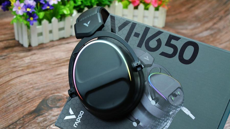 加厚耳罩 一键开关--雷柏VH650虚拟7.1声道RGB游戏耳机评测