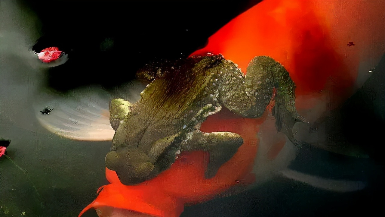 |钓鱼钓到“金蟾抱鲤”，这是癞蛤蟆出了轨，还是大鲤鱼劈了腿？