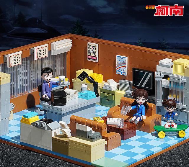 名偵探柯南|名偵探柯南keeppley聯名積木，還原新蘭告白，黑衣組織對決名場面