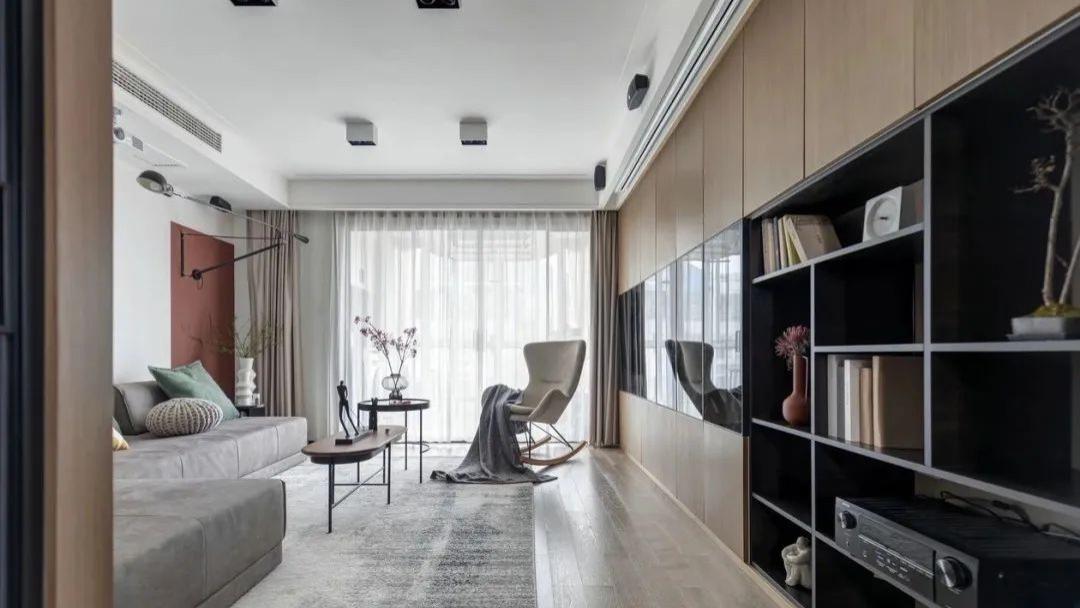 132m2现代新中式风，时尚简洁气质融入传统元素，越发优雅、文艺