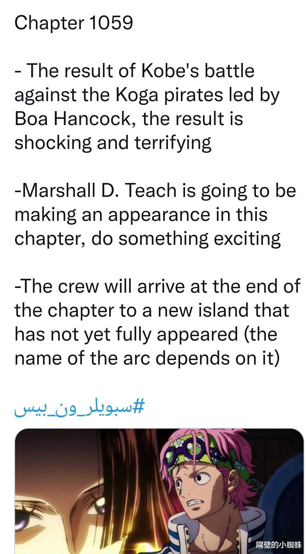 克比|海贼王1059话情报：女帝跟克比的战斗结果公布，黑胡子登场