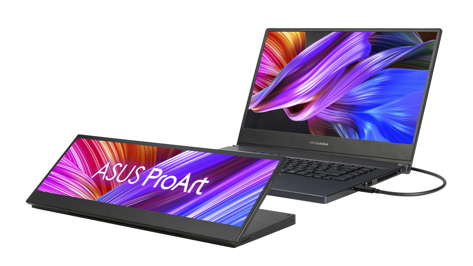 华硕|华硕(Asus)推出的大板砖形便携式显示器看起来确实便携