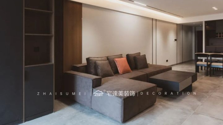 104平米现代极简风装修实景案例 开放式精致家居