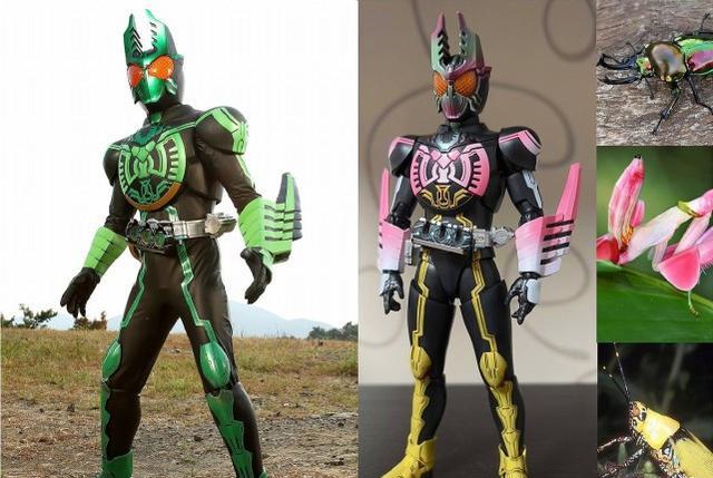手办|假面骑士欧兹6种换色形态手办,永恒凤凰帅气,虫系联组变少女风