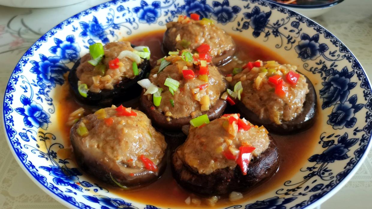 香菇酿肉|香菇和肉馅的完美搭配，上桌就光盘，孩子说太香了