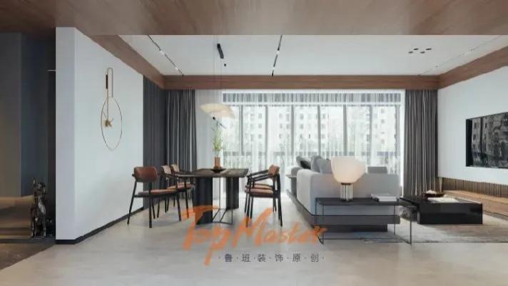 【鲁班装饰】曼城152㎡现代简约风格，以简胜繁