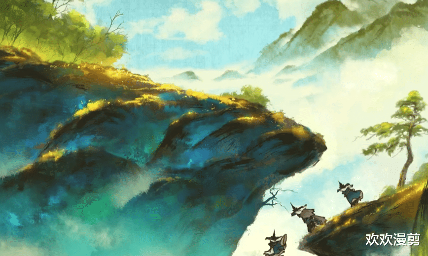 雾山五行|动漫《雾山五行》全画面水墨，水墨风做背景，处理方式不太一样