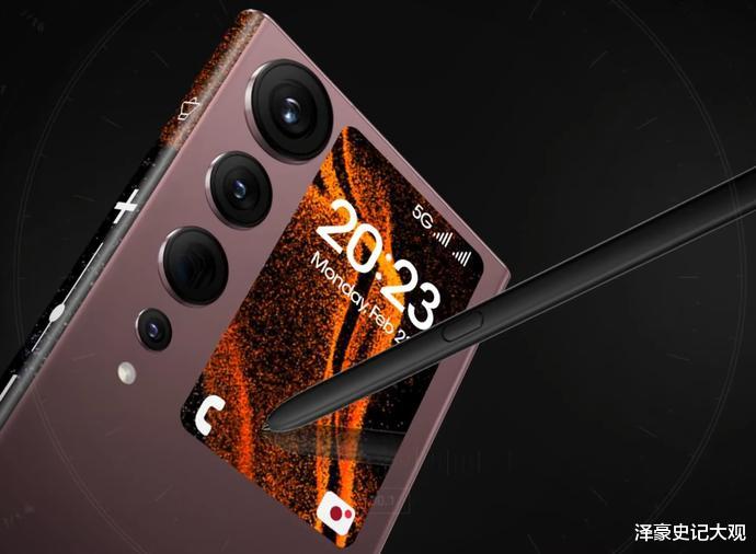 三星|三星S23UItra渲染图，无边曲屏+2亿主摄，设计激进将再次“封神”
