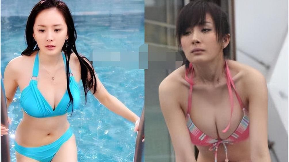 殷桃|殷桃、杨幂和关晓彤泳衣照”，网友：养眼