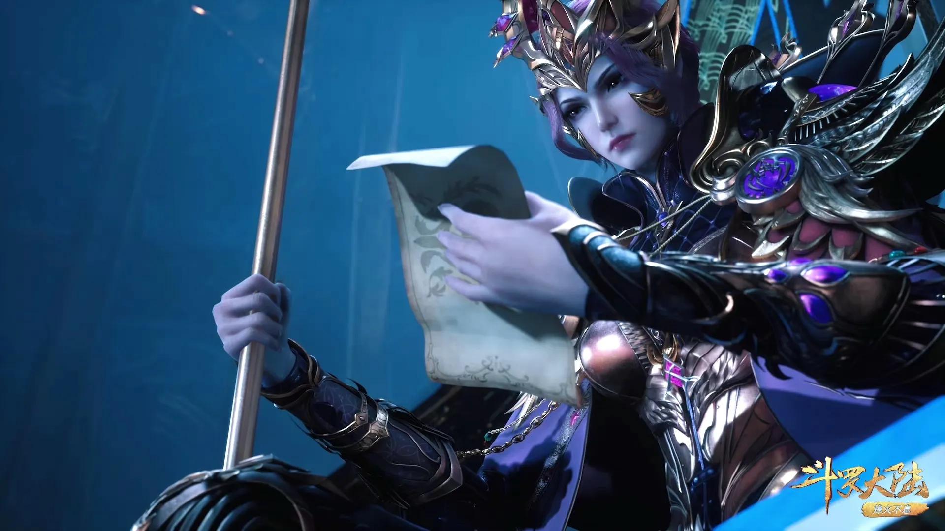 比比东|斗罗210集：鬼斗罗被唐三击杀，比比东开武魂真身，完虐唐三