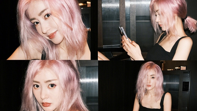 张天爱|张天爱新造型释出，粉头黑吊带女团风拉满，将加盟《浪姐3》