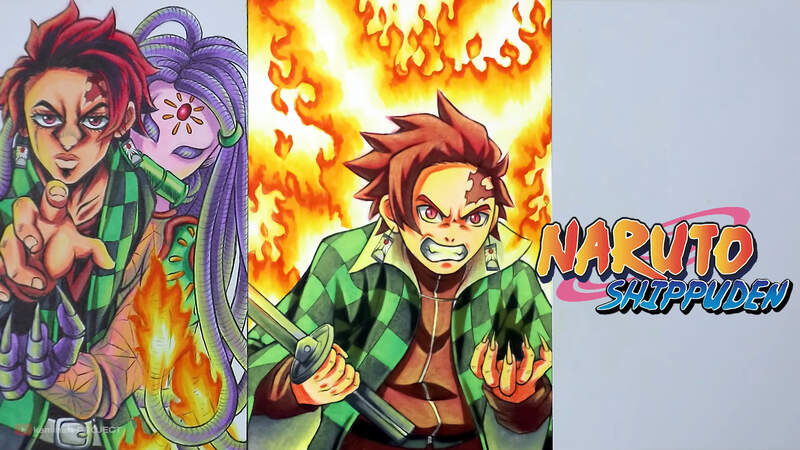 炭治郎|用不同画风呈现炭治郎，JOJO版那画面就像是有替身能力一样